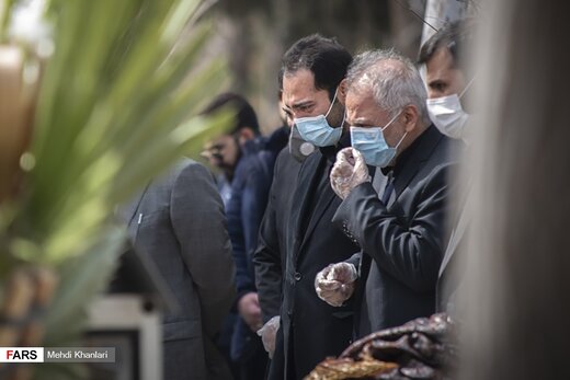  تدفین تحت تدابیر خاص پزشکی فاطمه رهبر نماینده منتخب تهران+ عکس