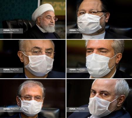 روحانی بدون ماسک در اولین جلسه هیات دولت سال ۹۹ + عکس