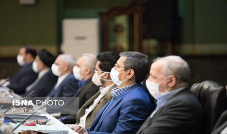 هیات وزیران و رییس جمهور با ماسک و دستکش در سعدآباد+ عکس