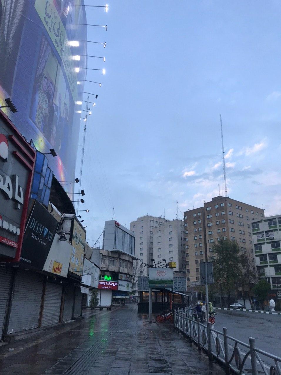 آسمان بی ابر بارانی تهران پس از چند روز + عکس