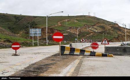 رانش زمین در محدوده بجنورد به آشخانه+ عکس