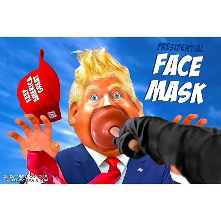 ماسک مخصوص ترامپ پیدا شد! + عکس
