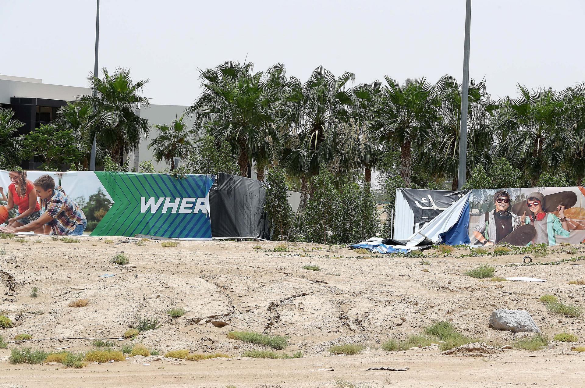 خسارت وزش باد شدید در دبی + عکس