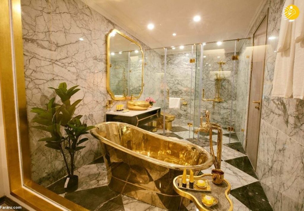 نخستین هتل با روکش طلا در جهان + عکس