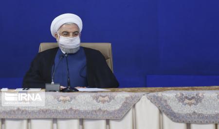رئیس جمهور با ماسک در جلسه شورای عالی انقلاب فرهنگی + عکس