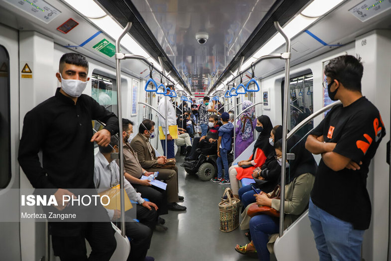 مترو اصفهان در روزهای اوج کرونا + عکس