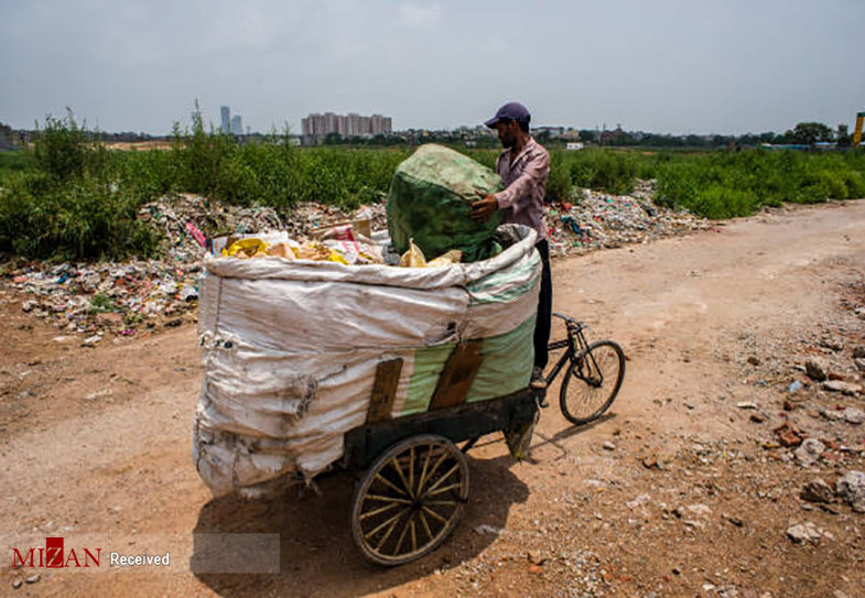 کوتاهی در دفع زباله های بیمارستانی در هند + عکس