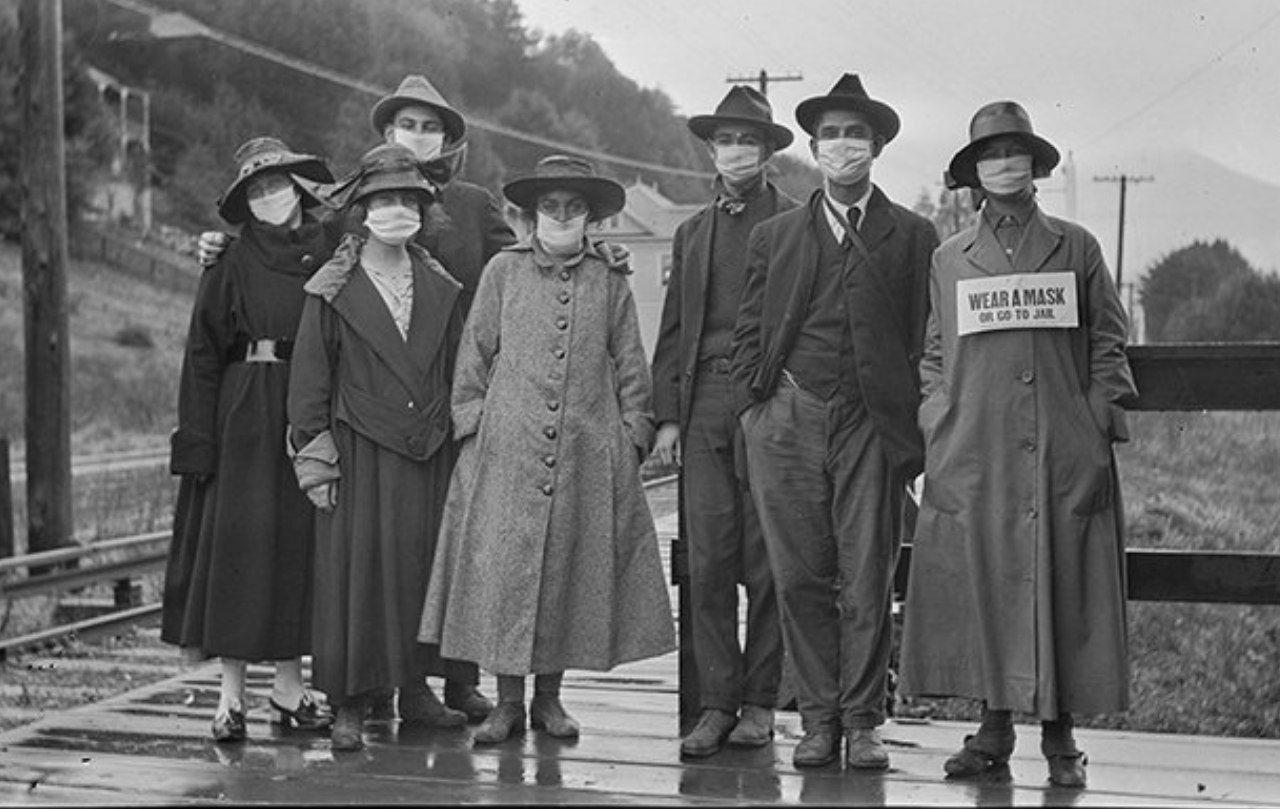  عکسی تاریخی از پاندمی آنفلوانزای ۱۹۱۸ در کالیفرنیا