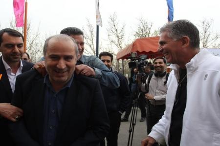 شوخی علی دایی با تاج که باعث خنده کی‌روش شد + عکس