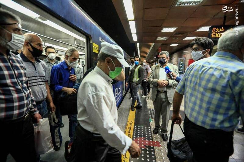 بازدید ایرج حریرچی از و‌ضعیت مترو تهران + عکس