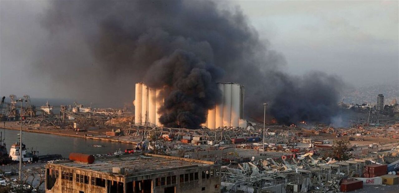 انفجار بیروت ناشی از بمب بوده نه نیترات آمونیوم + عکس