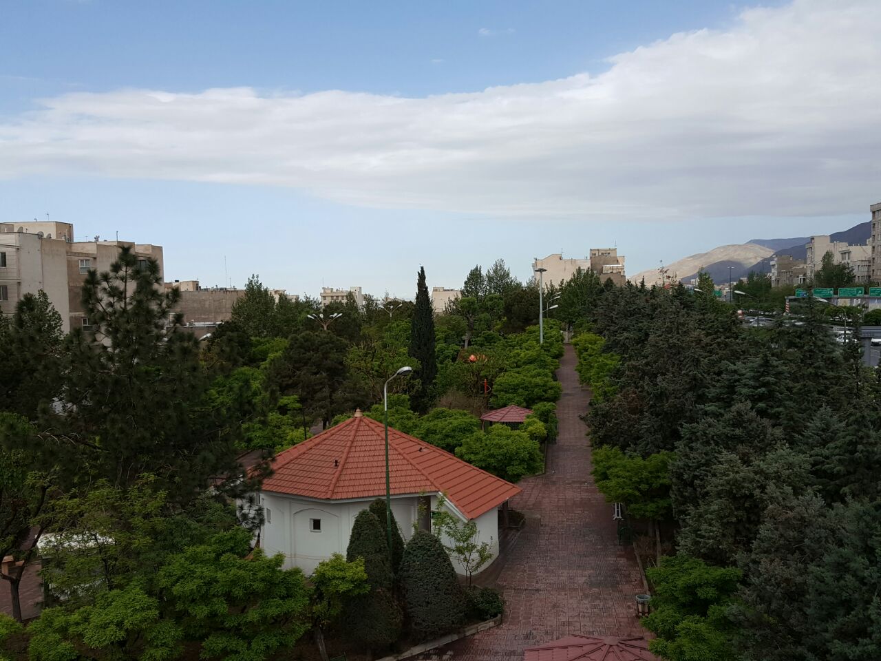 بارش باران و آسمان آبی پایتخت + عکس
