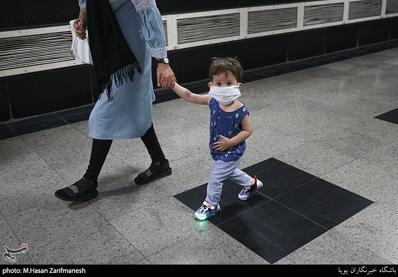 اجباری شدن ماسک در متروی تهران + عکس