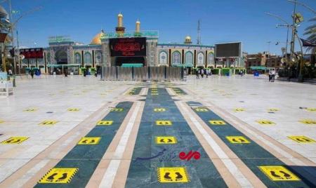 فاصله گذاری اجتماعی در بین الحرمین+ عکس