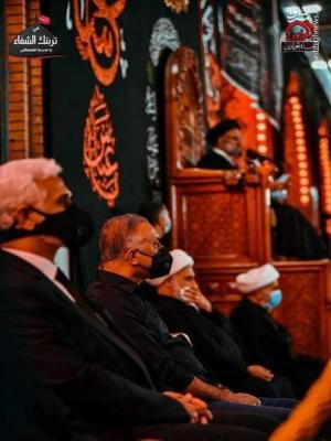 حضور نخست وزیر عراق در عزاداری حرم کاظمین+ تصاویر