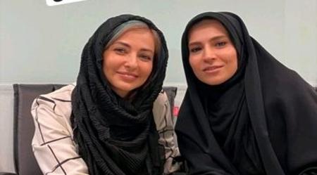 چهر‌ه تغییر کرده نفیسه روشن درکنار خبرنگار ۲۰:۳۰ + عکس