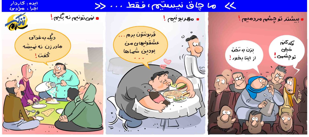 ما چاق نیستیم، فقط...! /کاریکاتور