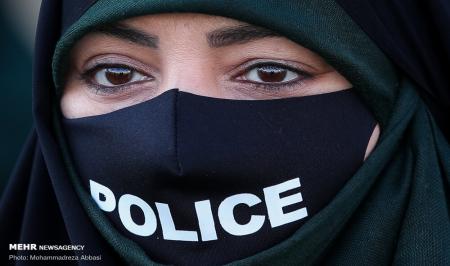 بانوان پلیس در مراسم صبحگاه مشترک نیروی انتظامی + عکس
