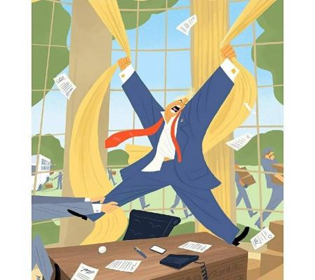 ترامپ روز بعد از انتخابات! + عکس