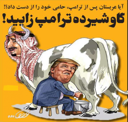 گاو شیرده ترامپ زایید؟! + عکس