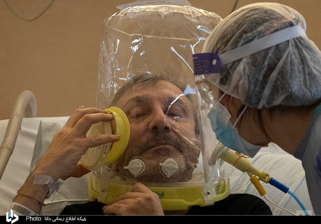 ماسک تنفسی عجیب در بیمارستان ایتالیا + عکس