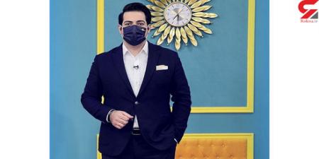 ماسک ست مجری معروف ایرانی با کت و شلوارش +عکس