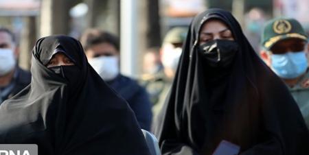 همسر شهید فخری زاده در مراسم تشییع + عکس