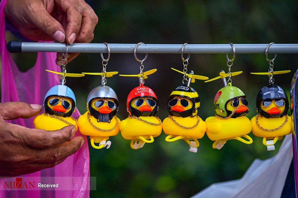 اردک زرد نماد دموکراسی خواهان تایلندی + عکس