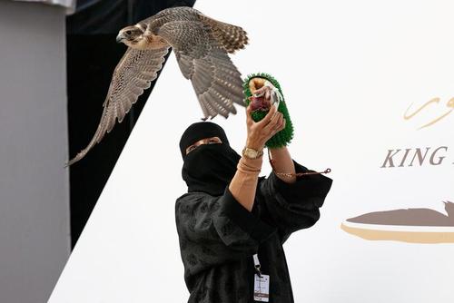 زن سعودی در جشنواره شکار + عکس