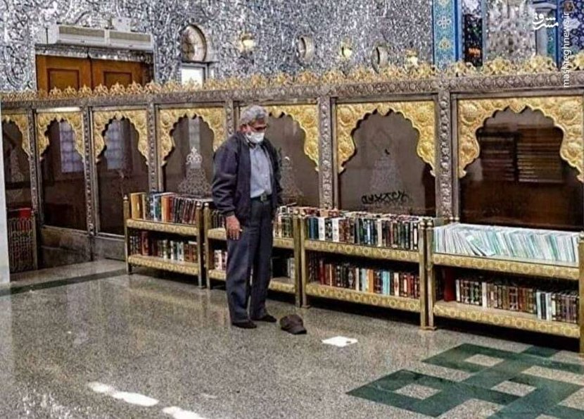 سردار قاآنی در حرم مطهر حضرت زینب (س)+ عکس