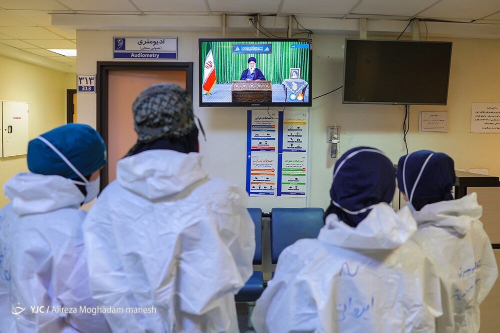  استقبال پرستاران از سخنان رهبر معظم انقلاب+ عکس