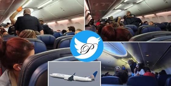 آشوب در آسمان به دنبال فوت یک مسافر کرونایی + عکس