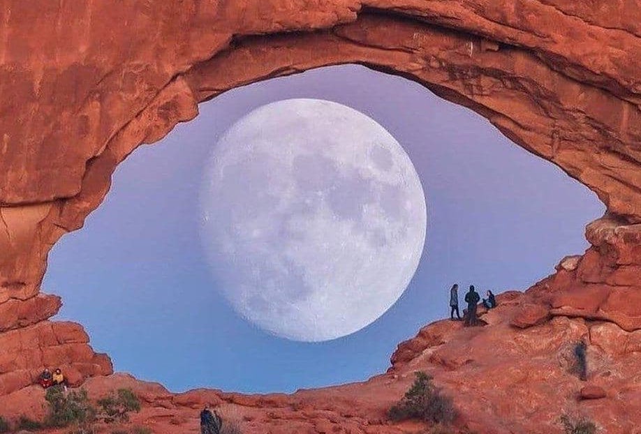 چشم طبیعت در ایالت یوتا آمریکا + عکس