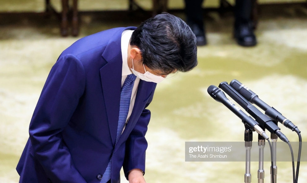 جلسه محاکمه آبه شینزو نخست وزیر پیشین ژاپن + عکس