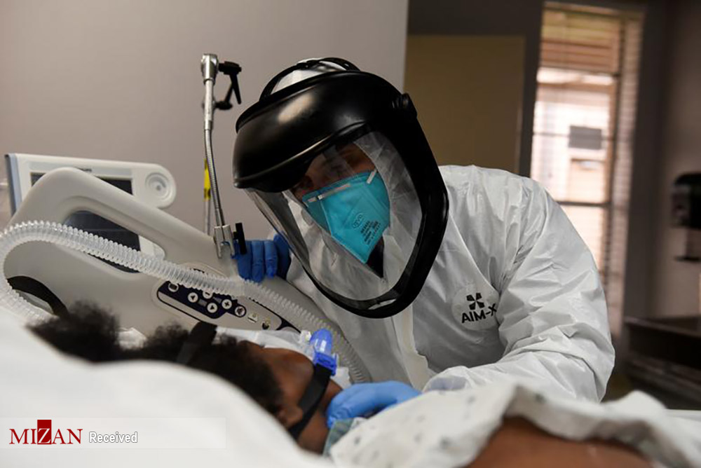 بخش کرونایی بیمارستان هیوستون آمریکا + عکس