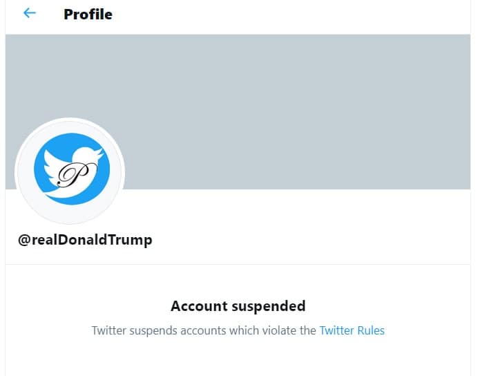 ترامپ برای همیشه از توئیتر حذف شد +عکس