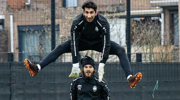 آمادگی بالای بیرانوند در تمرینات آنتورپ + عکس