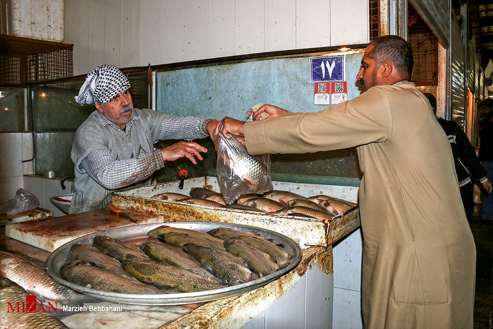 بازار ماهی فروشان خرمشهر + عکس