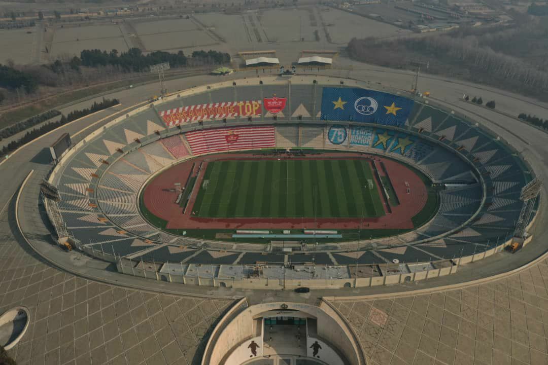 نمایی دیدنی از ورزشگاه آزادی در آستانه دربی پایتخت + عکس