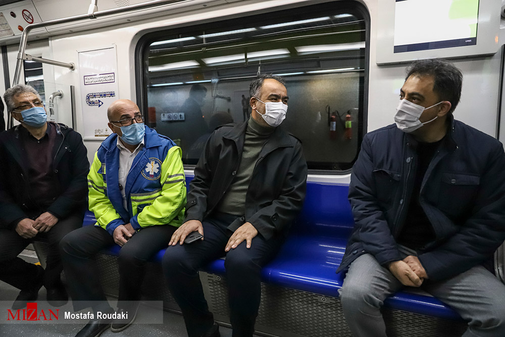 بازدید شبانه از وضعیت متروی تهران + عکس