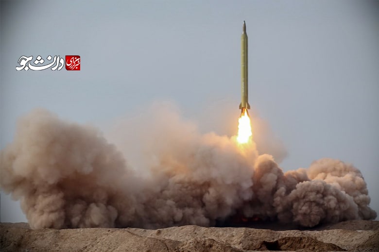 لحظه شلیک موشک بالستیک در رزمایش پیامبر اعظم (ص) + عکس