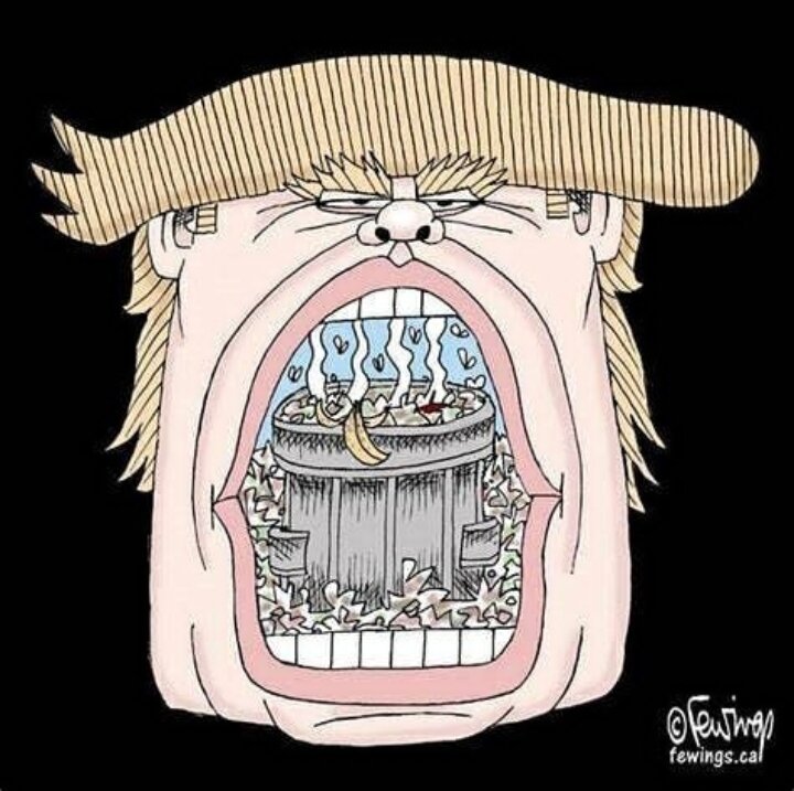  آقای ترامپ ببند اون دهنت رو + عکس