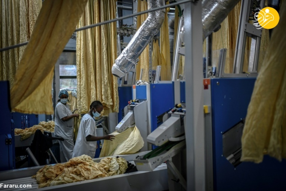 مبارزه با کرونا در رختشویخانه! + عکس