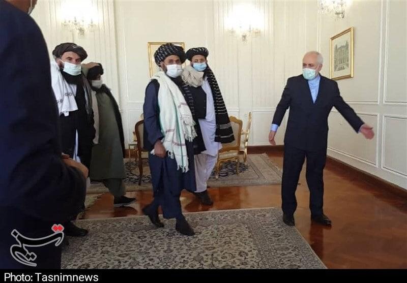 دیدار هیات طالبان با ظریف در تهران + عکس