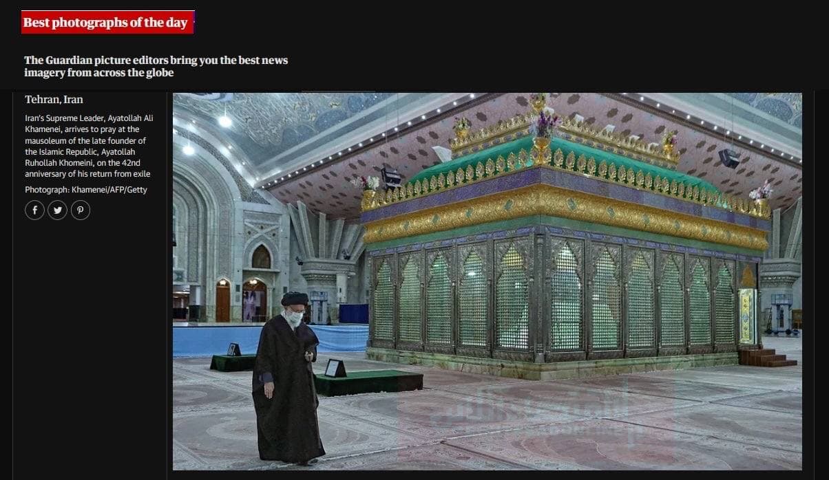 تصویری از رهبر انقلاب، عکس روز گاردین