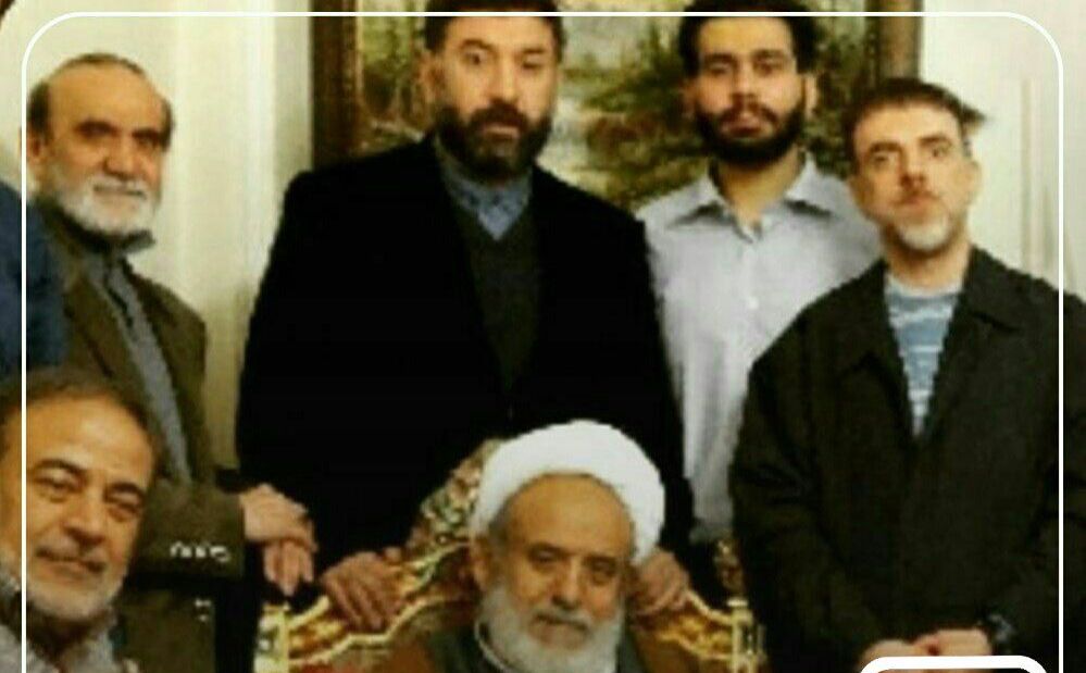 مرحوم علی انصاریان در کنار عمویش شیخ حسین انصاریان + عکس