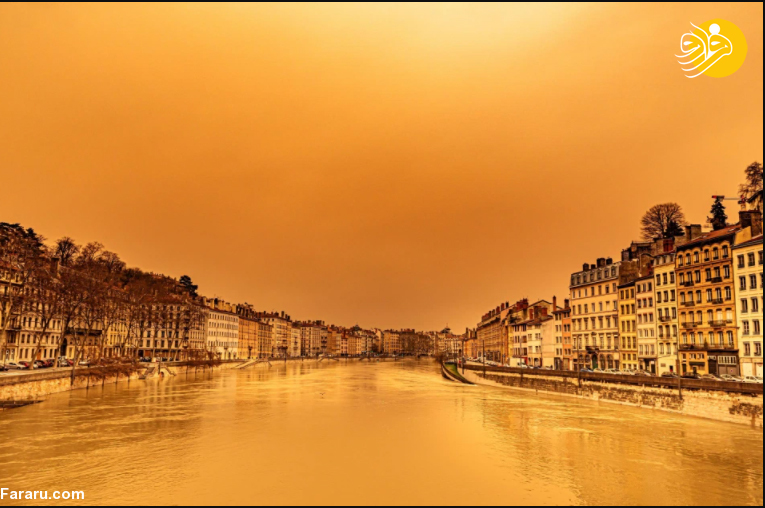 آسمان اروپا نارنجی شد! + عکس