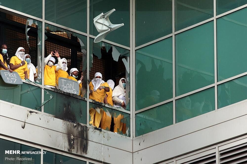  شورش زندانیان در زندان سنت لوییس آمریکا + عکس