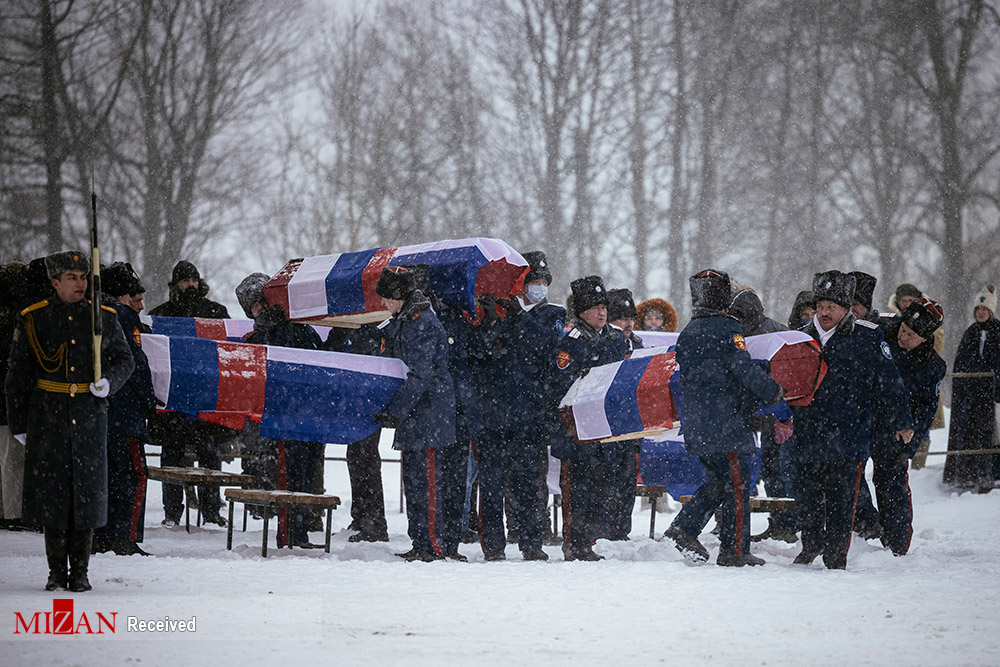خاکسپاری بقایای سربازان حین عقب نشینی ناپلئون + عکس