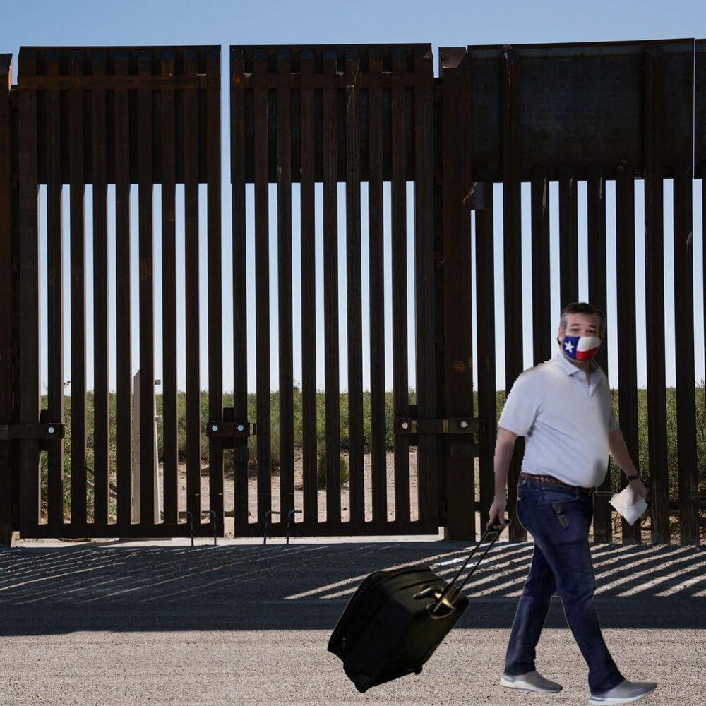  آمریکایی ها اینگونه سناتور تد کروز را مسخره کردند+ عکس